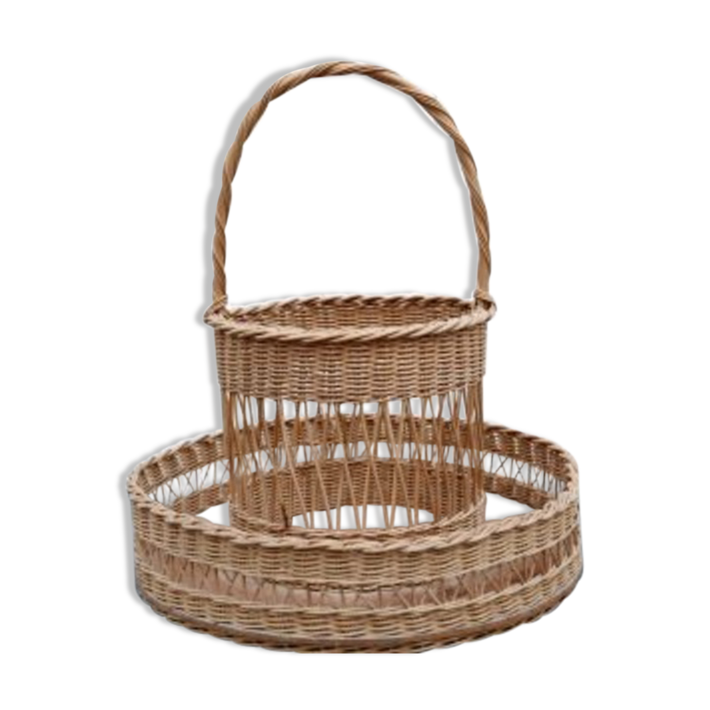 Panier apéritif en osier