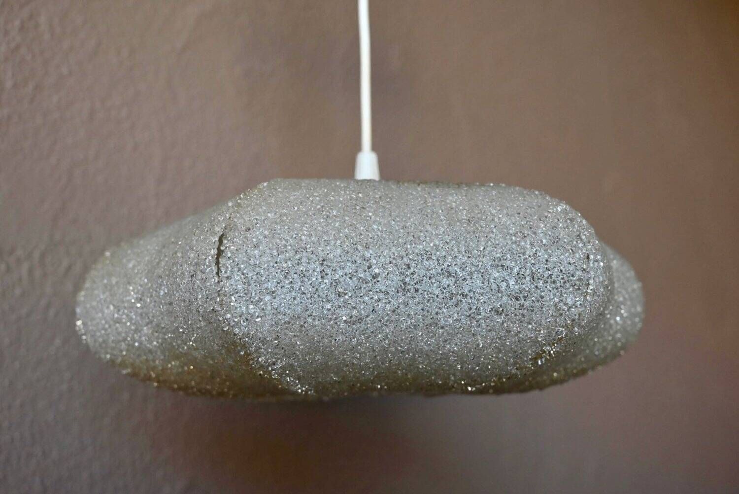 1960s vintage suspension sparkling granulated perspex Mid-Century