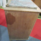 Oak chest of drawers with marble top, 1940-1950