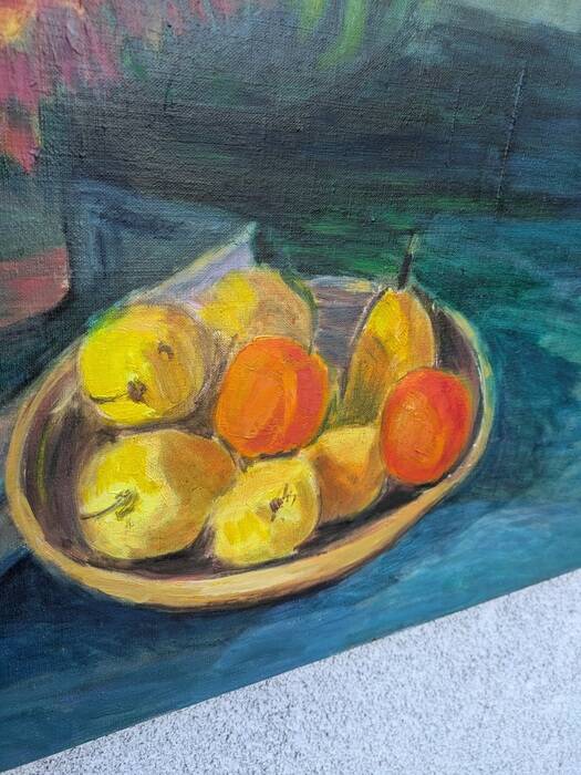 Oil on canvas, still life