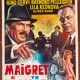Original cinema poster "Maigret à Pigalle" Gino Cervi 35x54cm 1966