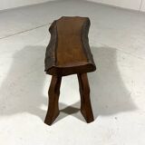 Petite table d'appoint rectangulaire brutaliste pour plantes, années 1960-70