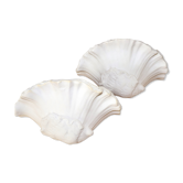 Pair of wall lamps plaster shell circa 1930