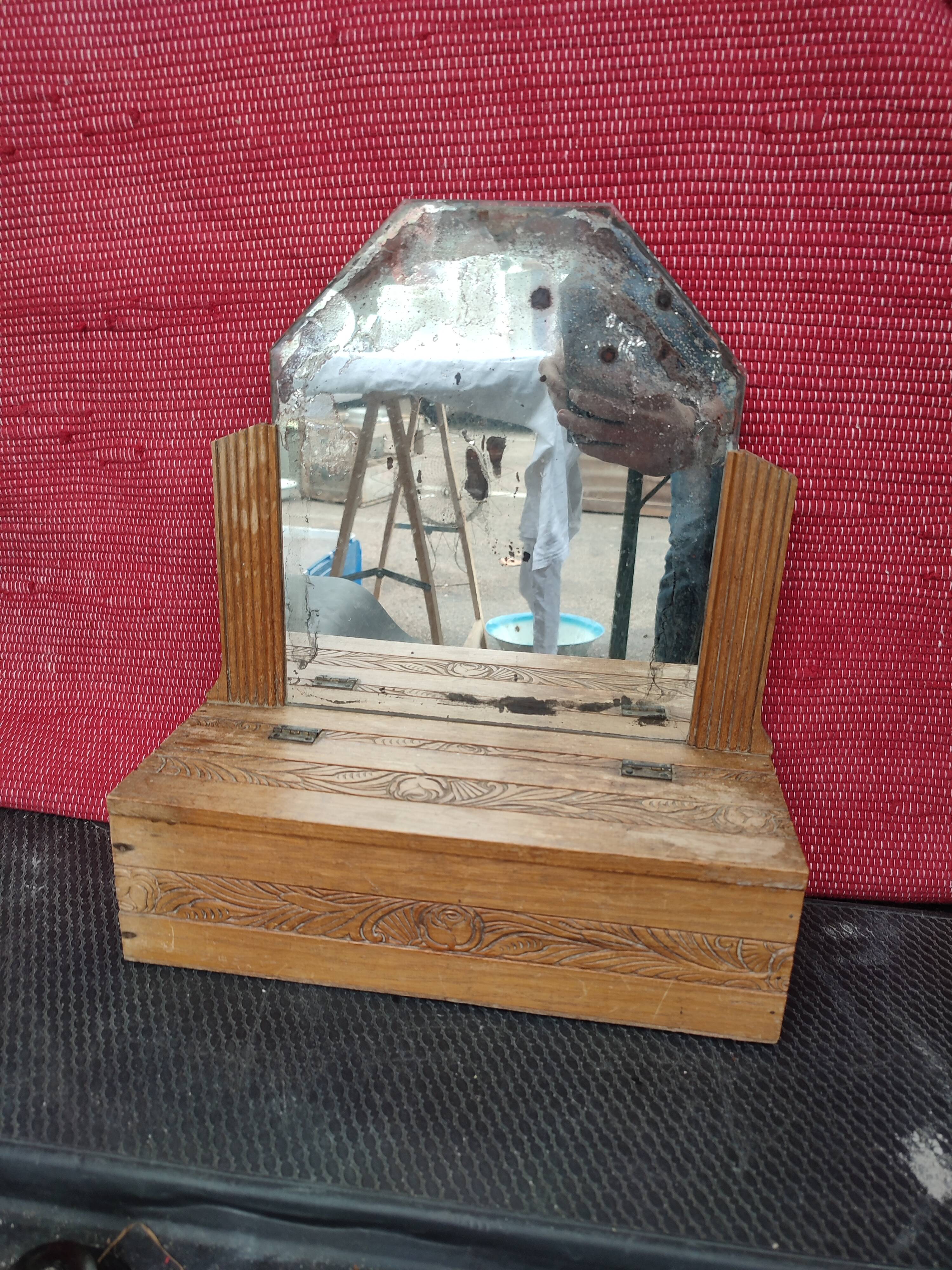 Miroir vide poches 33x36cm