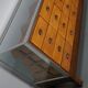 Vintage British maple & oak haberdashery cabinet or shop counter, 1930s