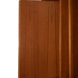 Scandinavian teak bookcase with suspended drawers