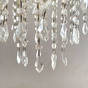 Vintage Italian cascade chandelier with pendants.
