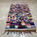 Multicolor carpet in boucherouite fabric 130x250ccm