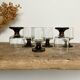 6 vintage liqueur glasses
