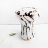 Marble effect table lamp by Ivan Jakeš for Sklarny Rapotin 1960s