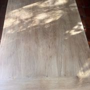 Large Restored Solid Oak Dining Table – Whitewashed Finish