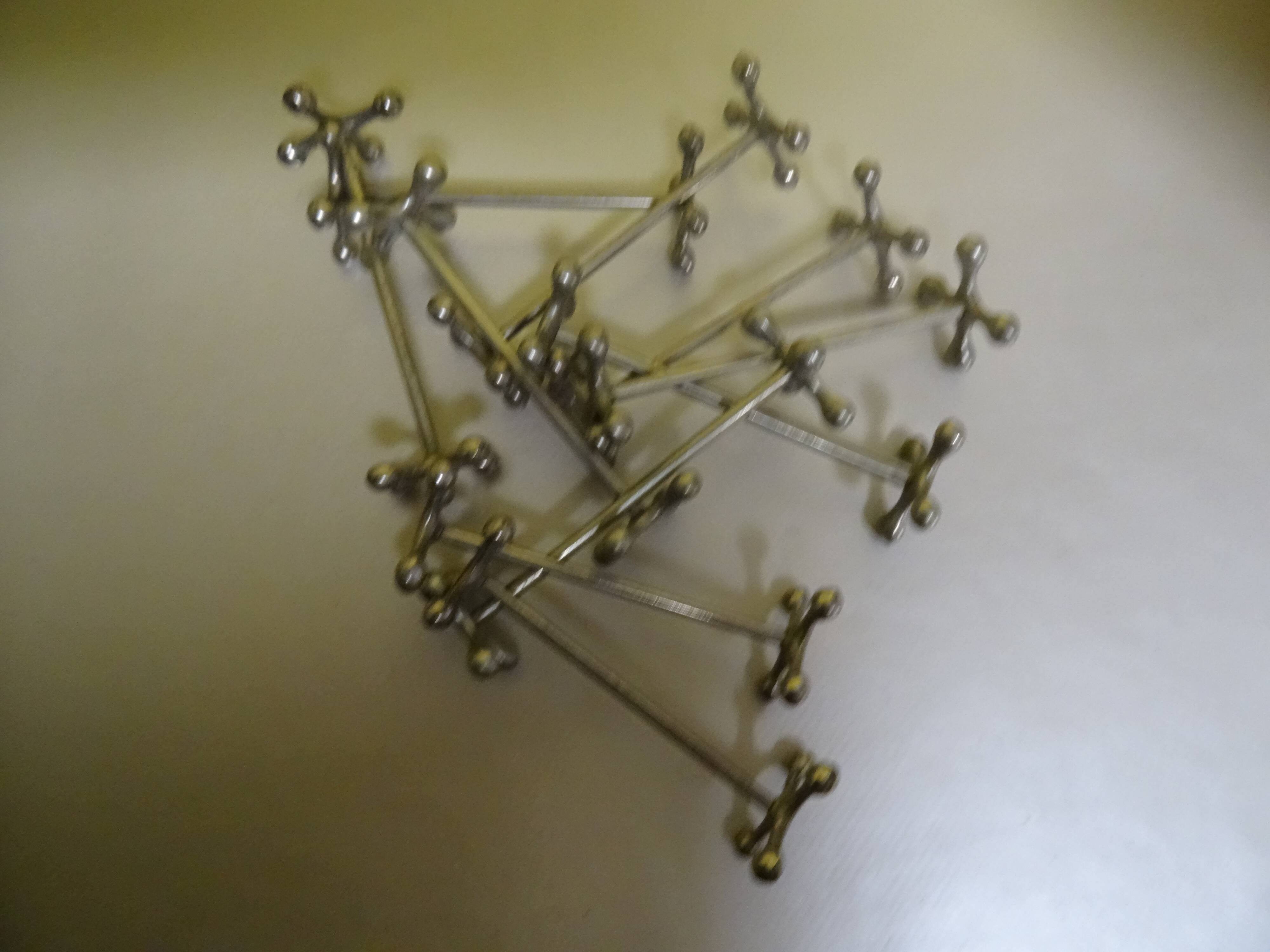 Set of 10 knife holders 70s