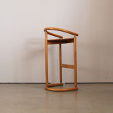 Set of 3 solid barstools in oak by Allmilmö