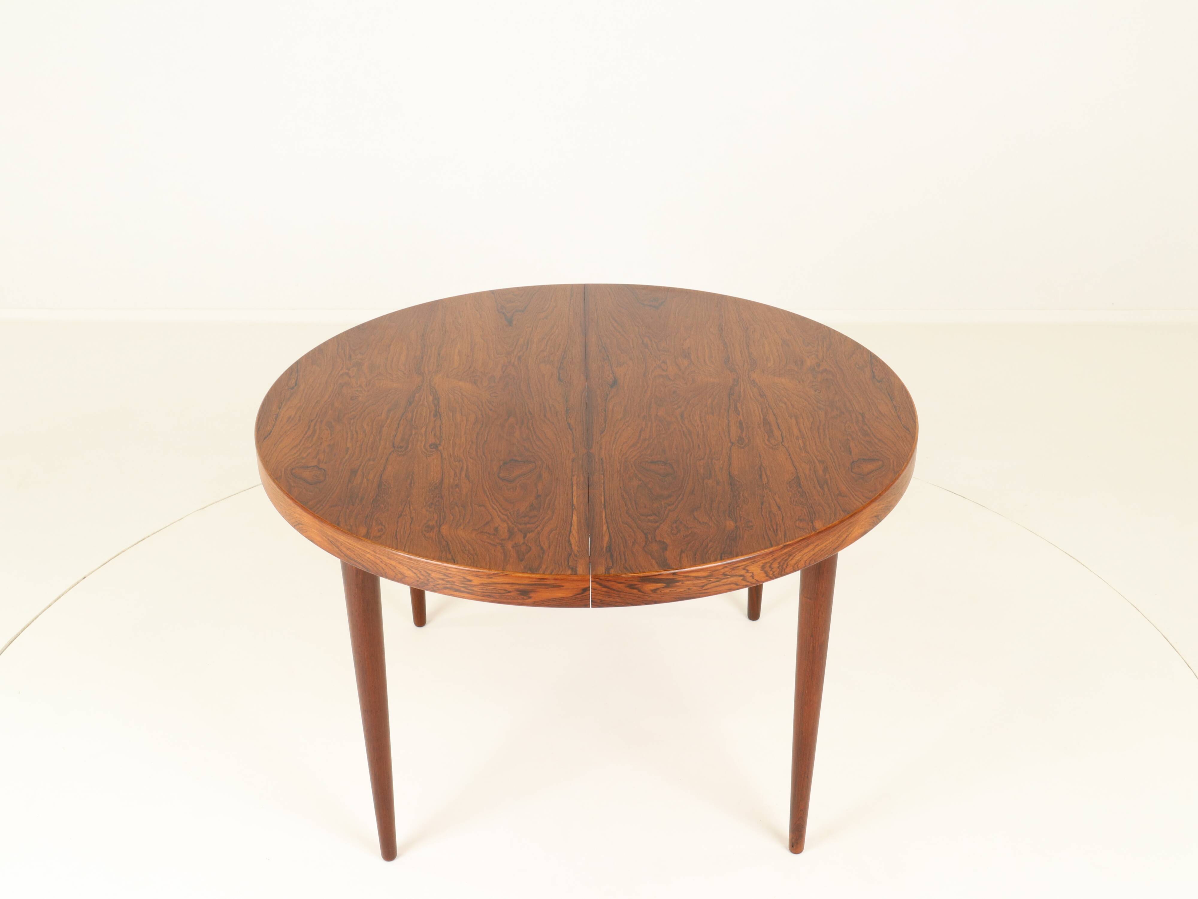 Extendable Rosewood Dining Table Model 56 by Villy Schou Andersen, Denmark, 1960s