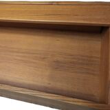 Extra long floating sideboard / wall shelf in teak 210 cm, Denmark 1960s