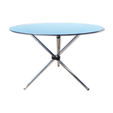 Vintage glass round table