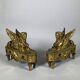 Paire De Chenets Aux Sphinges d'époque Directoire XVIIIème Siècle Attribué