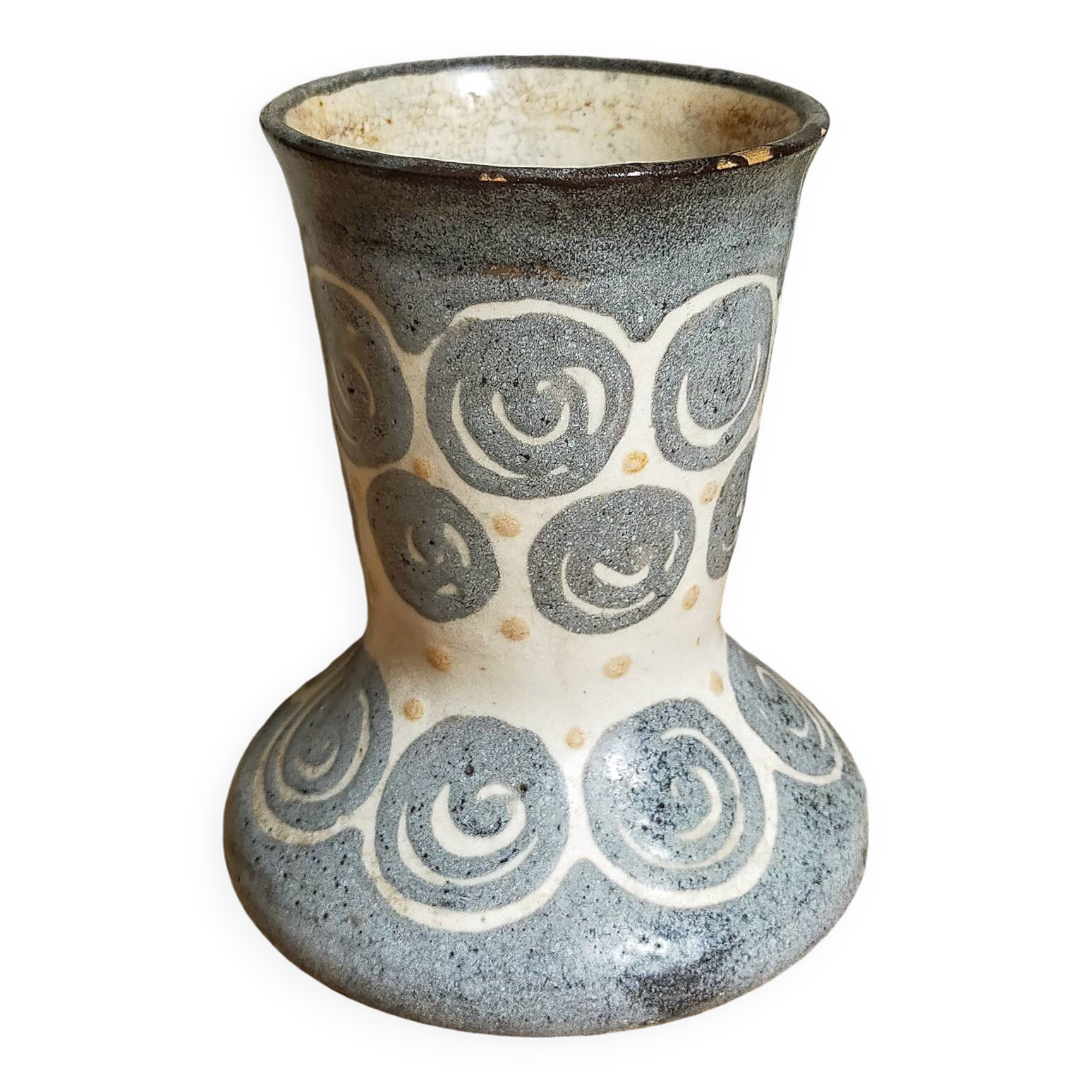 Elchinger fils Art Deco ceramic vase