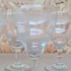 Service of 9 wine glasses in chiseled crystal