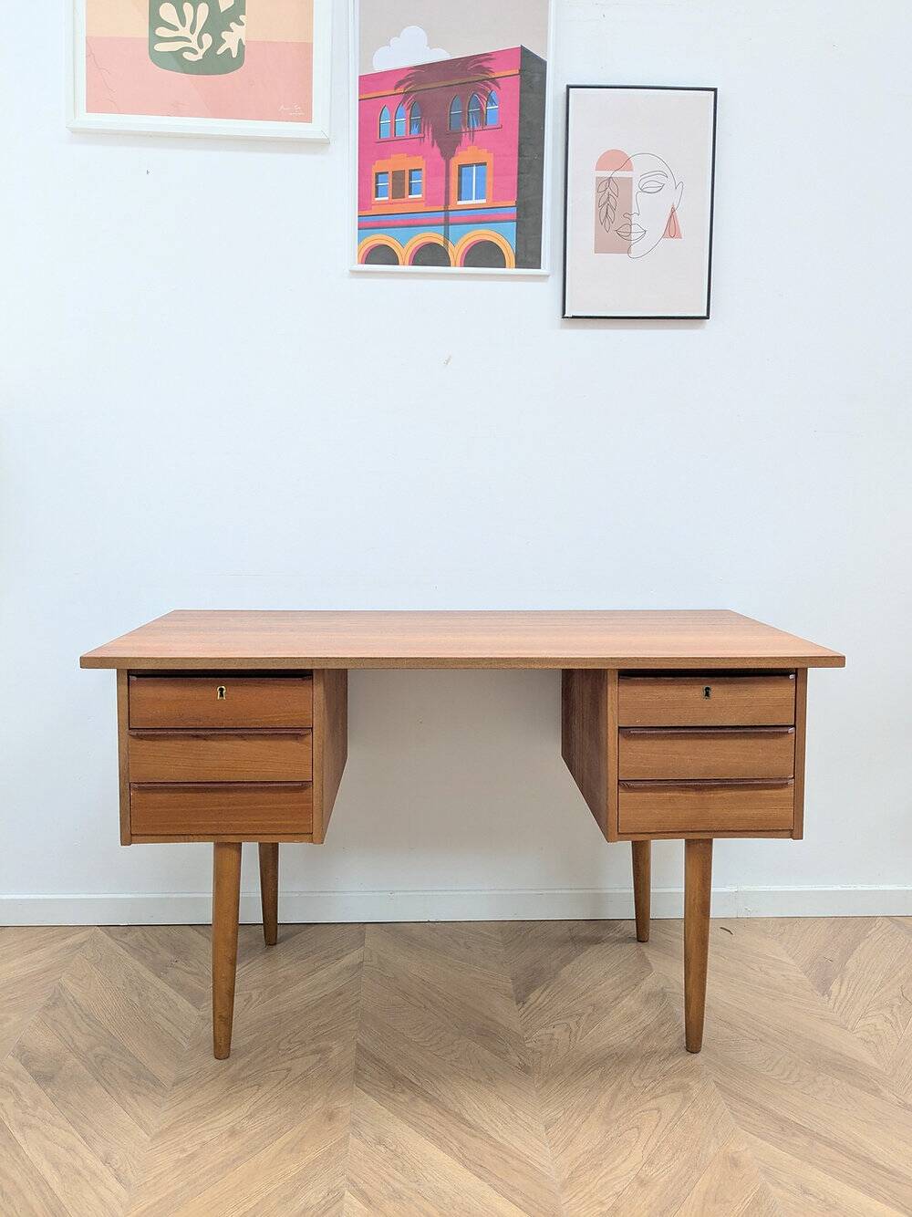 Vintage Danish teak desk