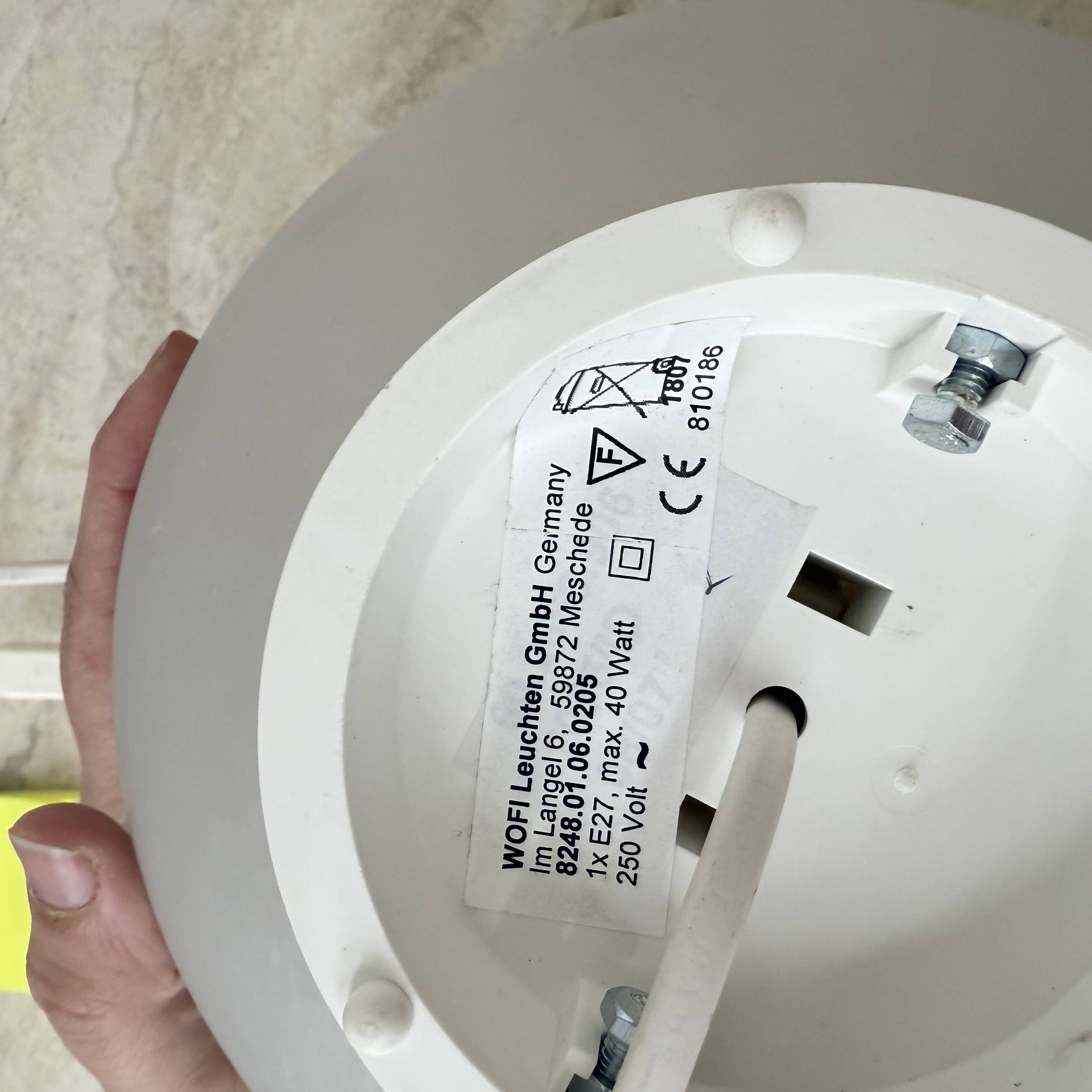 Vintage Wofi leuchten glass table lamp Mars