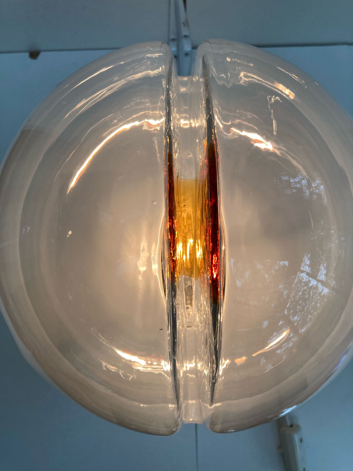 Italian table lamp in the style of vintage carlo nasson or toni zucchier