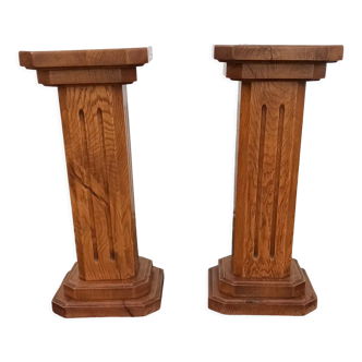 Paire de colonnes de présentation