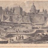 A period paper illustration: Gallo-Roman circus rue Monge Paris (read description)