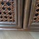 Retro-vintage-Low sideboard-library - cane-wood-rattan-1960s