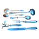 Silver Metal Cutlery Set Goldsmith Cleper Paris 1902