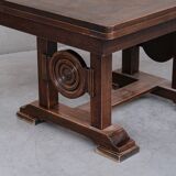 French oak deco dining table
