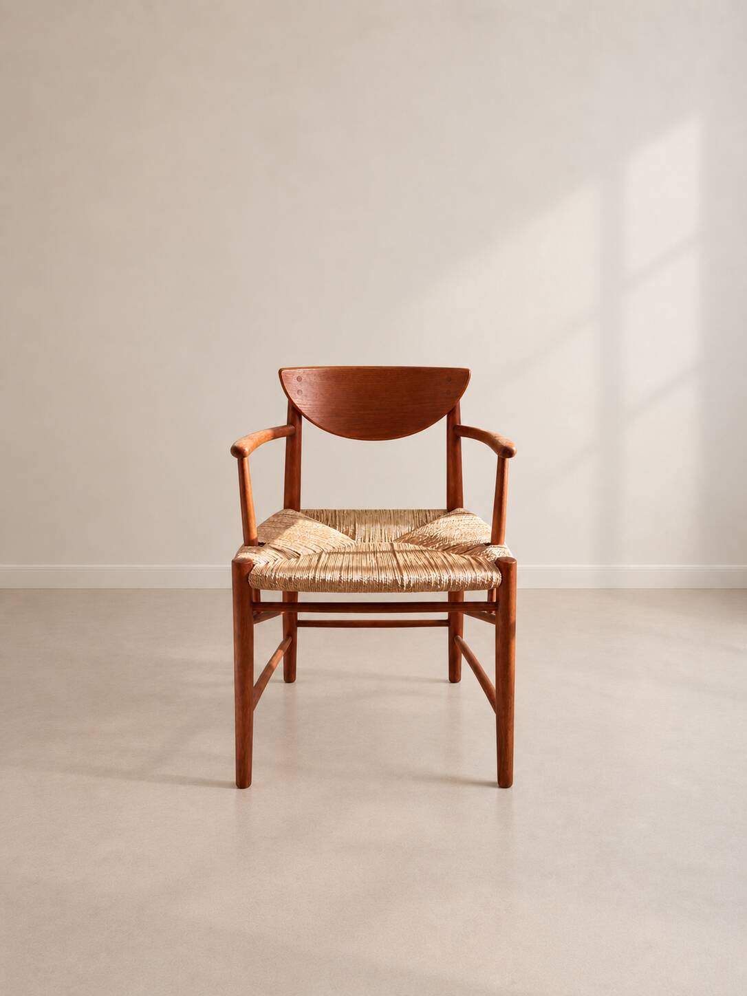 Vintage Scandinavian armchair in teak by Peter Hvidt & Orla Mølgaard