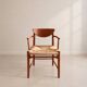 Vintage Scandinavian armchair in teak by Peter Hvidt & Orla Mølgaard