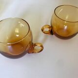 Amber punch glasses