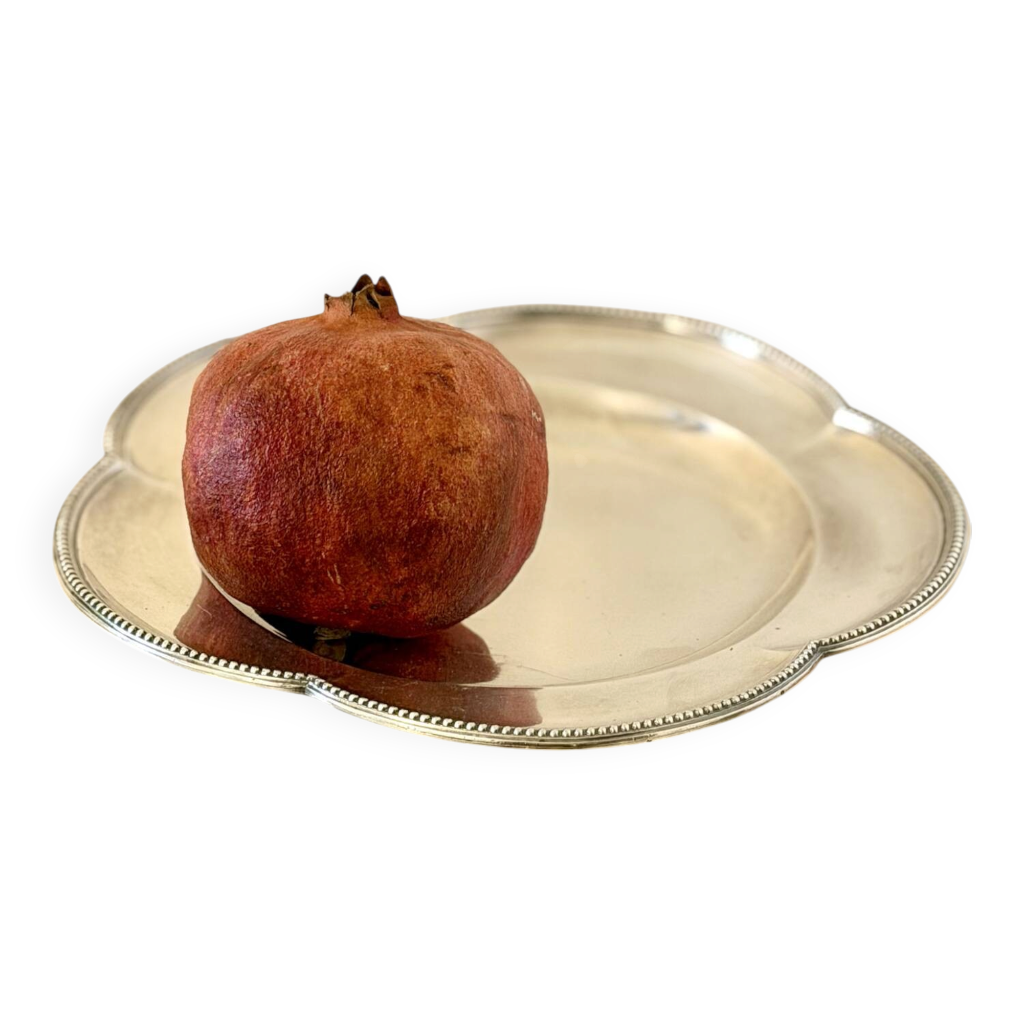 Plateau en argent vintage rare