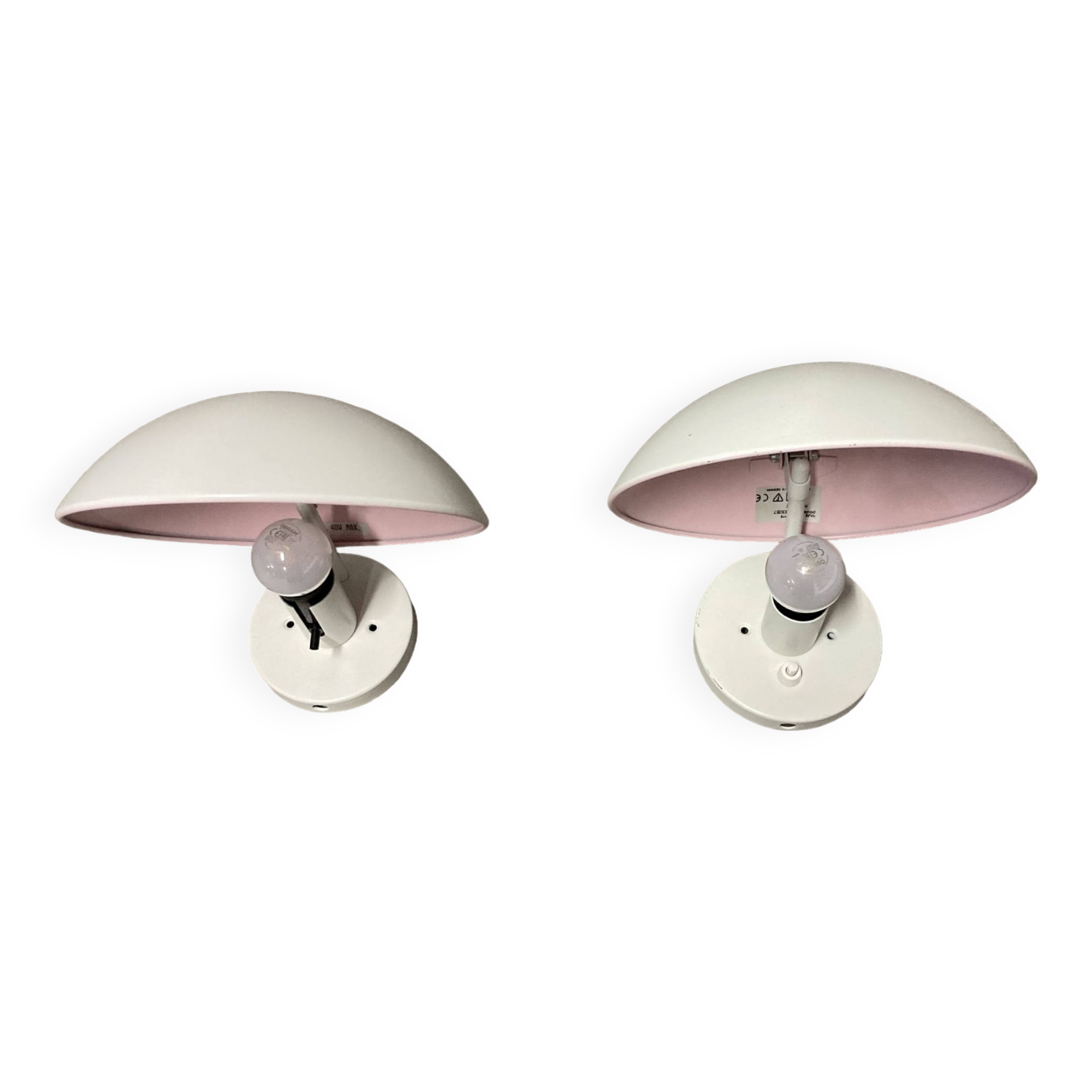Pair of modular “Louis Poulsen Design” wall lights.