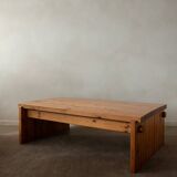 Vintage Pine Coffee Table Dymling Yngve Ekström Swedese, Brutalist, 1970s
