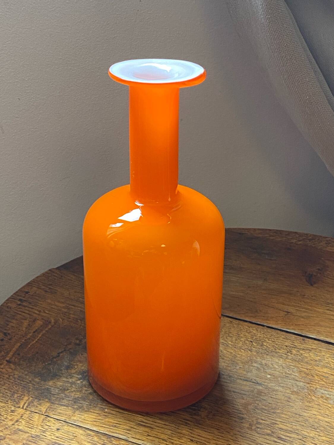 Glass vase, Otto Brauer for Holmegaard, 1960s