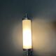 modernist nickel-plated metal wall light