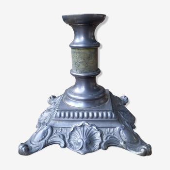Charles X candle holder in bronze