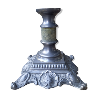 Charles X candle holder in bronze