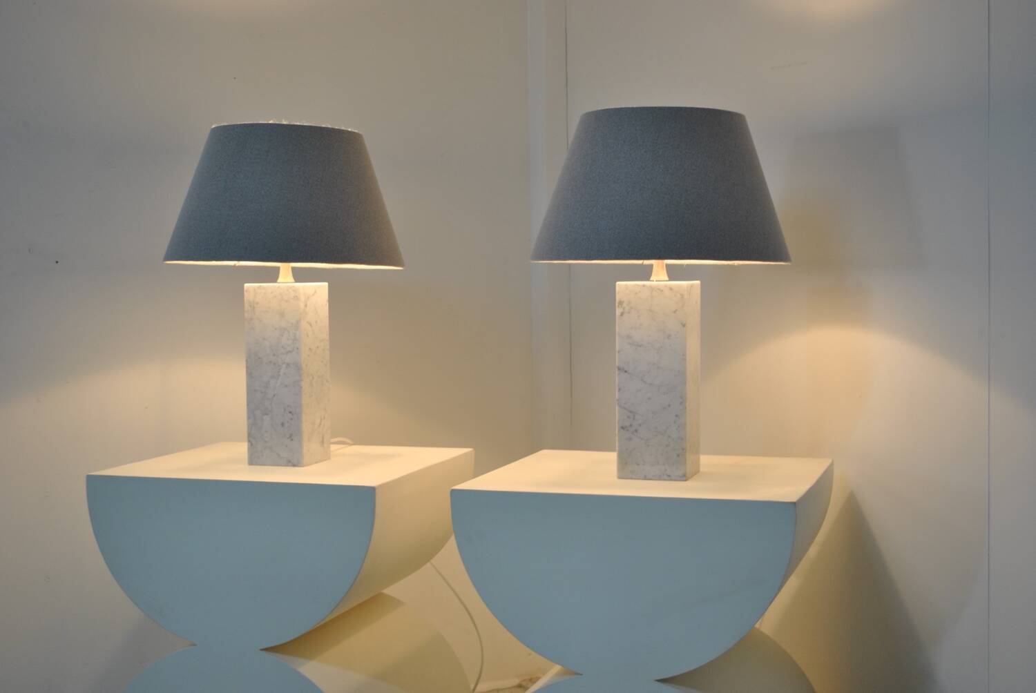 Pair of Barbier house lamps 1960