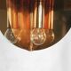 Suspension in copper gilded 8 lamps 1970 s
