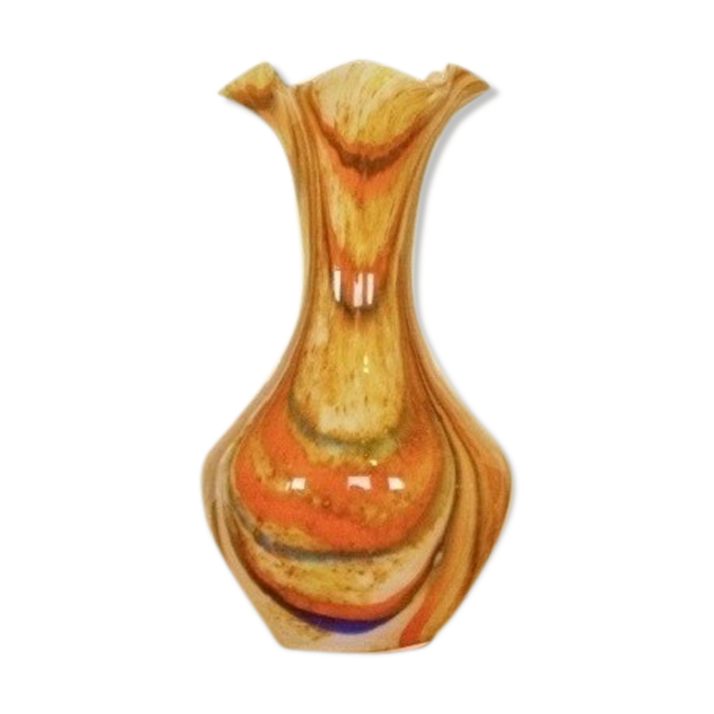 Vintage chamaré glass vase 60s/70s