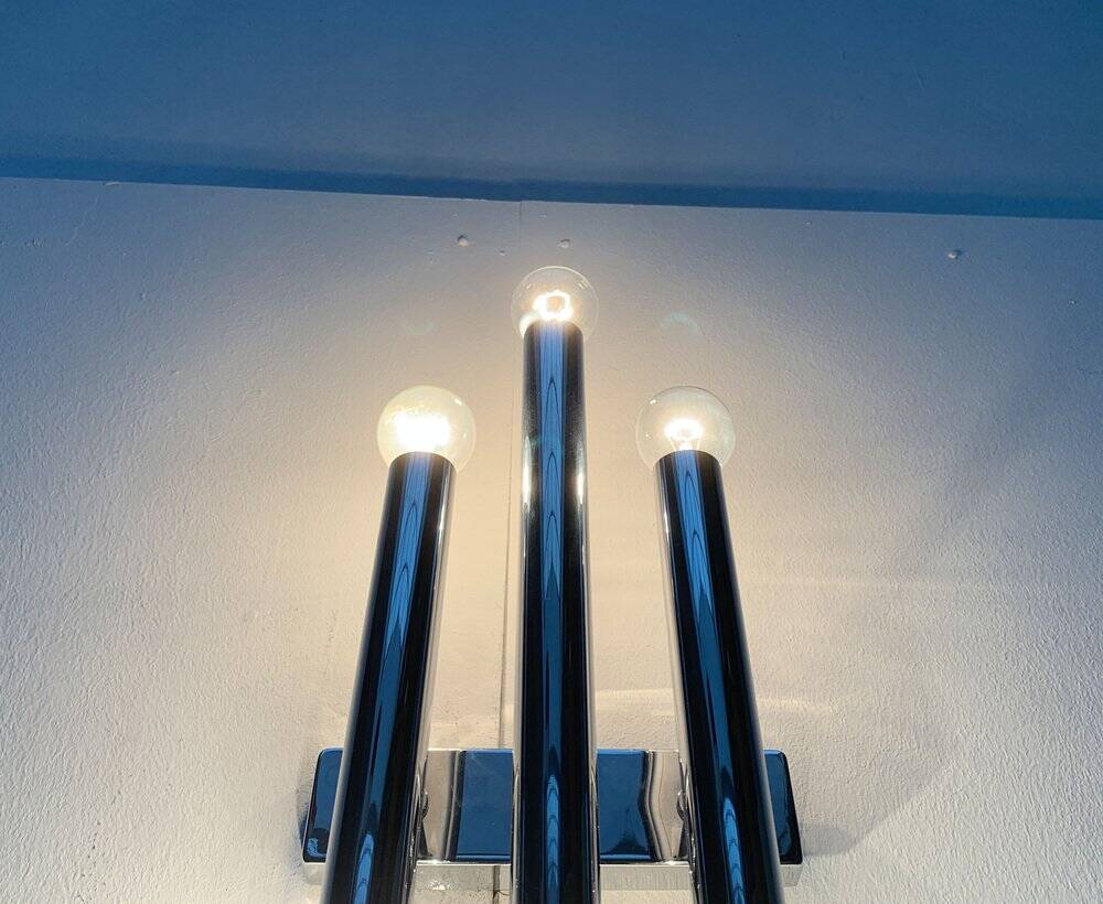Chrome Wall Light Mid-Century Space Age