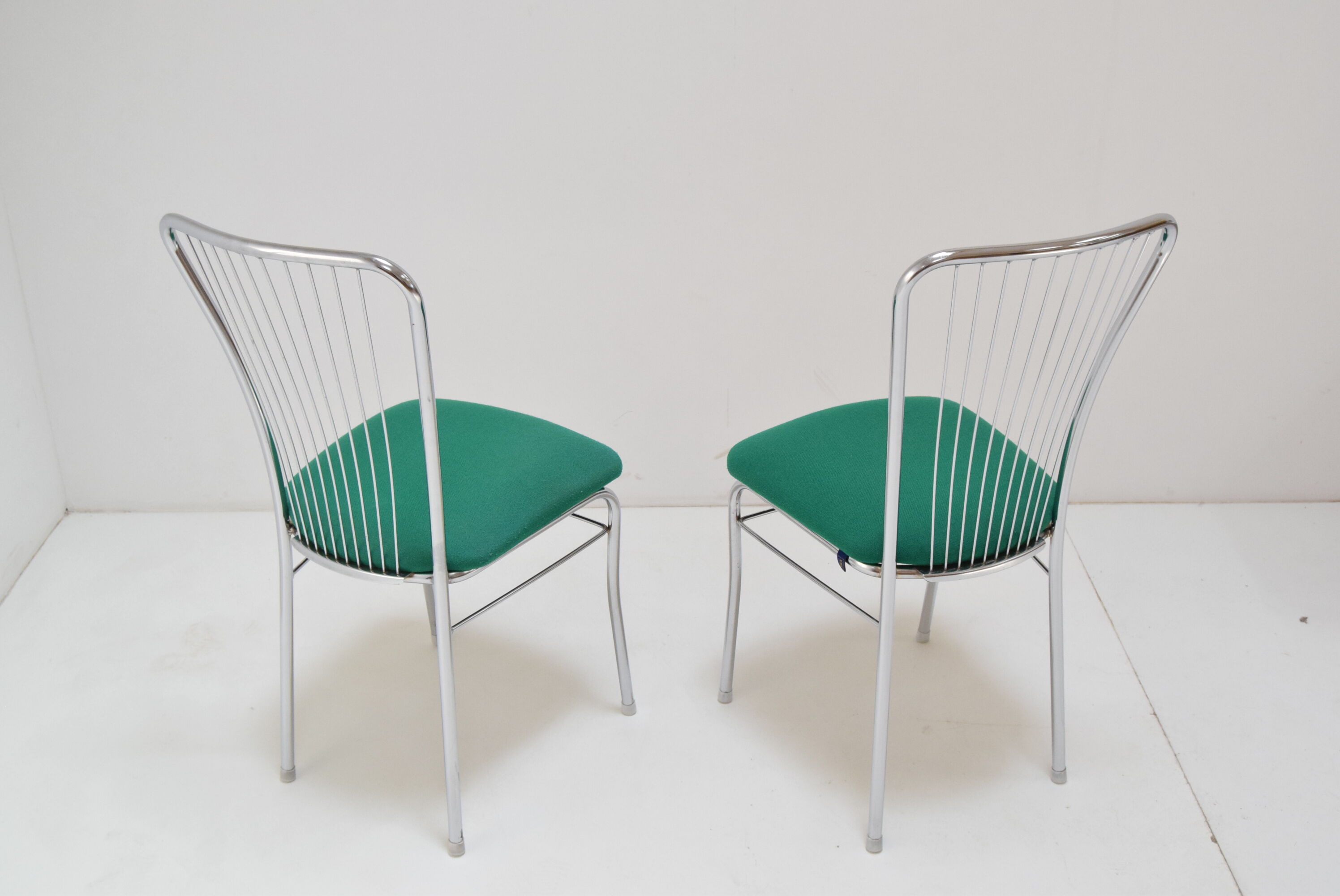 Pair of Mid-century Chrome Chairs,Nowy Styl,circa 1980's.