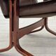 1970s, Norwegian armchair by Jon Hjortdal, furniture leather, bent wood.