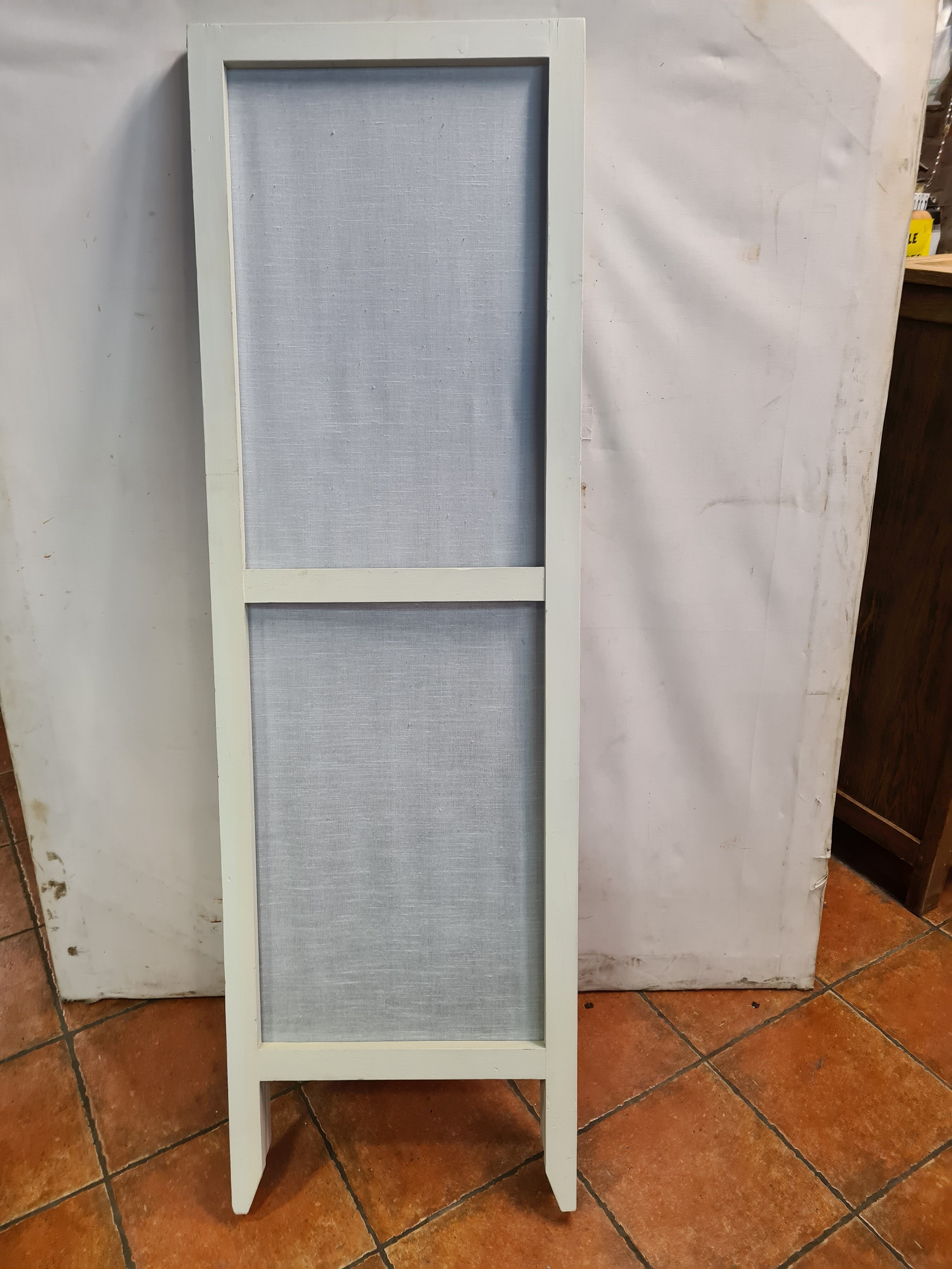 Paravent en bois et tissus