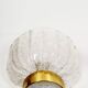 Large pair of 1970s Murano glass and brass wall sconces by Hillebrand