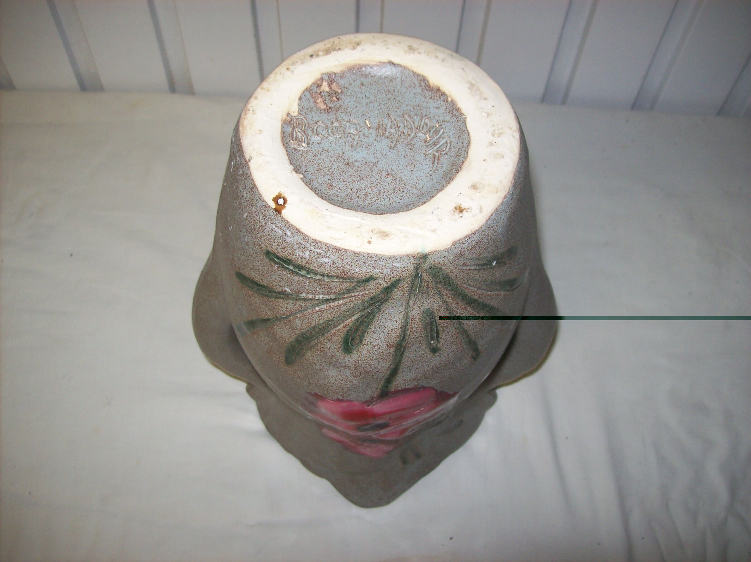 Signed ceramic vase